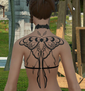 &#39;Lunar&#39; Moth Tattoo